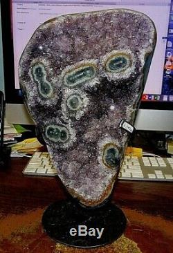 Amethyst Crystal Cluster Geode Uruguay Cathedral Stalactite Bases Stand