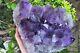 Amethyst Crystal Healing Cluster Large Points Natural Purple Large Cheap Bed
