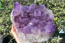 Amethyst Crystal Healing Cluster large points Natural purple large cheap bed