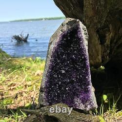 Amethyst Druze Crystal Cluster With Cut Base EXTRA LARGE Size Specimen 2 Lbs