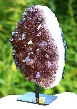 Amethyst Large Crystal Geode Cluster On Stand Natural Mineral Healing 1.9kg