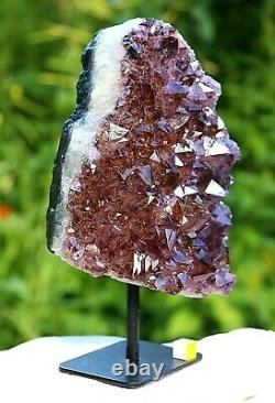 Amethyst Large Crystal Geode Cluster On Stand Natural Mineral Healing 1.9kg
