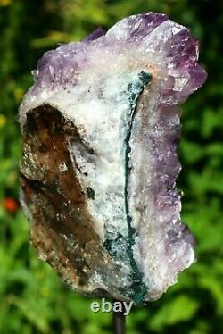 Amethyst Large Crystal Geode Cluster On Stand Natural Mineral Healing 2.14kg