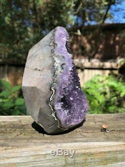 Amethyst Quartz Cluster Geode from Uruguay (Finely Polished)