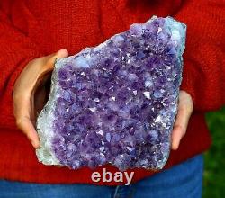 Amethyst Quartz Crystal Cluster Geode Large Natural Raw Mineral Healing 3204g
