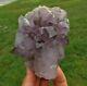 Amethyst Quartz Crystal Cluster With Red Hematite Fire Inclusions Purple Heart