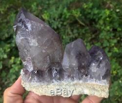 Amethyst Quartz Crystal Points Cluster from Diamond Hill Mine South Carolina