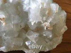 Apophyllite Geode Crystal Calcite Cluster Quartz Specimen White Clear Green Pink