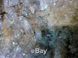 Apple Green Aura Quartz Crystal Points Cluster Large Treated 4.061 Kg
