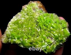Apple Green Pyromorphite Crystal Cluster-DZ051