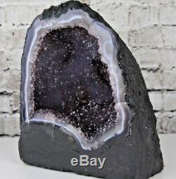 BEAUTIFUL HIGH QUALITY AMETHYST CRYSTAL QUARTZ CLUSTER GEODE CATHEDRAL 11.20 lb