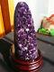 Best! 1730g Beautiful Amethyst Crystal Cluster Geode From Uruguay +304g Stand