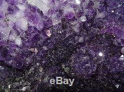 Beautiful 45 Lb Dark Brazilian Amethyst Crystal Cathedral Geode Cluster Cheap