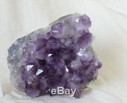 Beautiful. HUGE. 8 lb. Natural Amethyst Quartz Crystal Cluster
