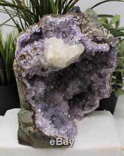 Beautiful Huge Amethyst Geode 6 lb 8 oz Quartz Crystal Cluster DG7