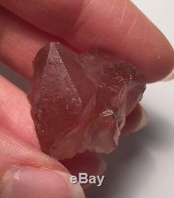 Beautiful Pink Lepidocrocite Strawberry Quartz Crystal Cluster Kazakhstan