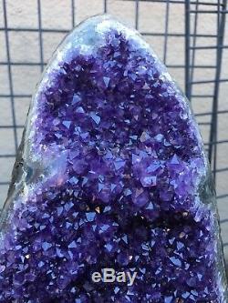Beautiful Purple Uruguayan Amethyst Geode Cluster Quartz Crystal Agate