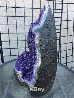 Beautiful Purple Uruguayan Amethyst Geode Cluster Quartz Crystal Agate
