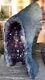 Big Amethyst Geode Crystal Cluster Polished Agate Rim Cathedral