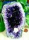 Big Amethyst Geode Crystal Cluster Polished Rims Natural Cathedral Tower Rv01