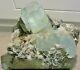 Blue Aquamarine Crystal Cluster In Muscovite Matrix With Morganite = Pakistan