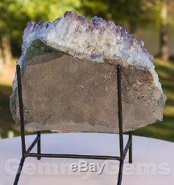 C0586 7.74 lb Large Amethyst Geode Quartz Crystal Cluster Cathedral Decor Brazil