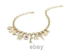 CHANEL 21P Carnival Clustered Charm Story Necklace Pearl CC Gold Choker 18 2021