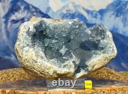 Celestite Celestine Crystal Cluster Geode Raw Mineral Healing 1616g