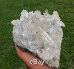 Clear Quartz Crystal Cluster 100% Natural from Arkansas YouTube Documented