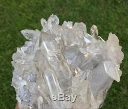 Clear Quartz Crystal Cluster 100% Natural from Arkansas YouTube Documented