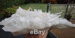 Clear Quartz Water Clear HUGE Crystal Points Cluster Exquisite Formation 3.703Kg