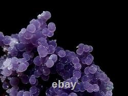 Complete 360 Grape Agate Drusy Amethyst Crystal Ball Cluster