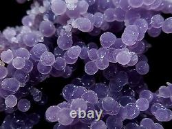 Complete 360 Grape Agate Drusy Amethyst Crystal Ball Cluster