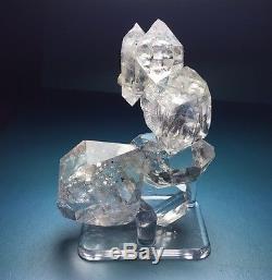 Complex Large Herkimer Diamond Quartz Crystal Cluster New York NY W Enhydro