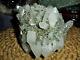 Crystal Point Quartz Huge Cluster And Pyrite On White Stone Gorgeous