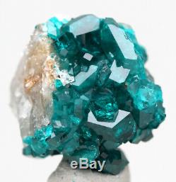 DIOPTASE Crystal Cluster Emerald Green Mineral Specimen KAZAKHSTAN Gemstone
