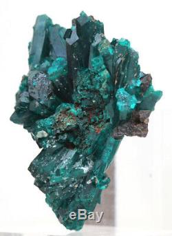 DIOPTASE Crystal Cluster Emerald Green Mineral Specimen KAZAKHSTAN Gemstone