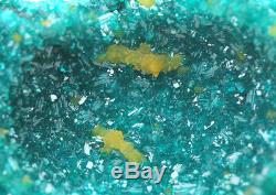 DIOPTASE MIMETITE Crystal Cluster Emerald Green Mineral Specimen CONGO