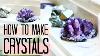 Diy Amethyst Crystals How To Make Easy Crystal Clusters At Home Natasha Rose Polymer Clay