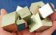 Eight! 100% Natural Entwined Pyrite Crystal Cubes! In A Huge Cluster Spain 640gr
