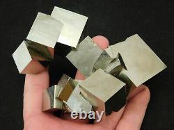 ELEVEN! Nice and Natural Entwined PYRITE Crystal Cubes! In a BIG Cluster! 648gr