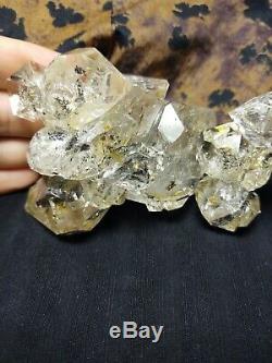 Enhydro Herkimer Diamond Medium Cluster Metaphysical Crystal Quartz