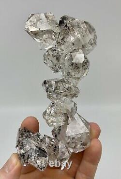 Fine NY Herkimer Diamond Crystal Cluster, 30+ Crystals, Record Keeper, Aesthetic