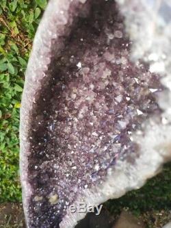 Giant Amethyst Cathedral Crystal Cluster Geode 88.18 lbs 45.27 inches perfect