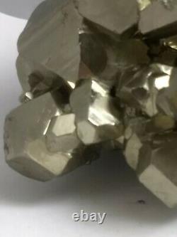 Gorgeous pyrite crystal cluster specimen, Peru 6.4lb! Fools gold! AAA