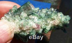 Green tourmaline crystal cluster from Minas Gerais Brazil (70.86 grams)