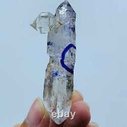 H319 Natural Herkimer Crystal Diamond 2+Crystal Cluster+Three Mobile Droplets