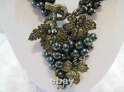 HEIDI DAUS Intoxicating Elegance (Grape Cluster) Beaded Necklace(Orig. $279.95)