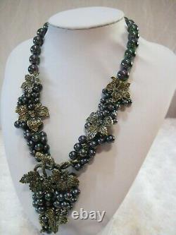 HEIDI DAUS Intoxicating Elegance (Grape Cluster) Beaded Necklace(Orig. $279.95)