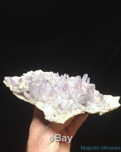 HIGH END QUALITY Huge CLEAR LAVENDER Veracruz Amethyst Quartz Crystal Cluster